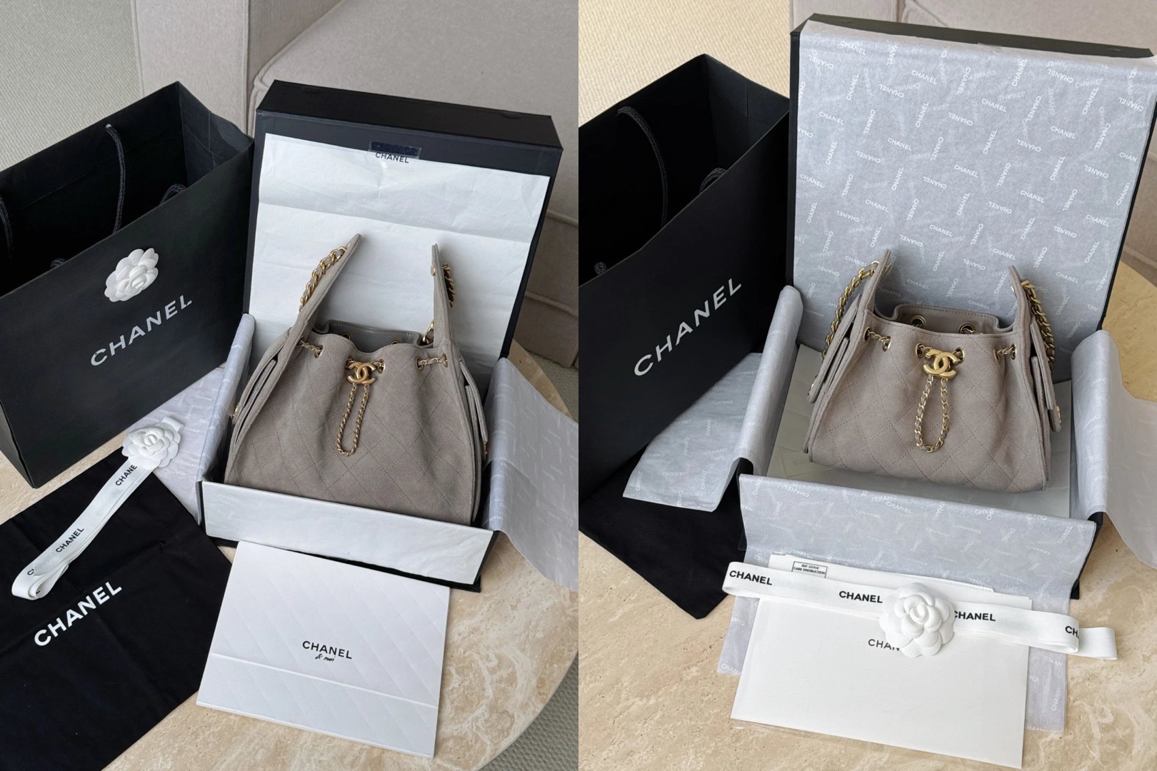 CHANEL 25 Hobo Bag Suede in Grey Picsew 20260225130345