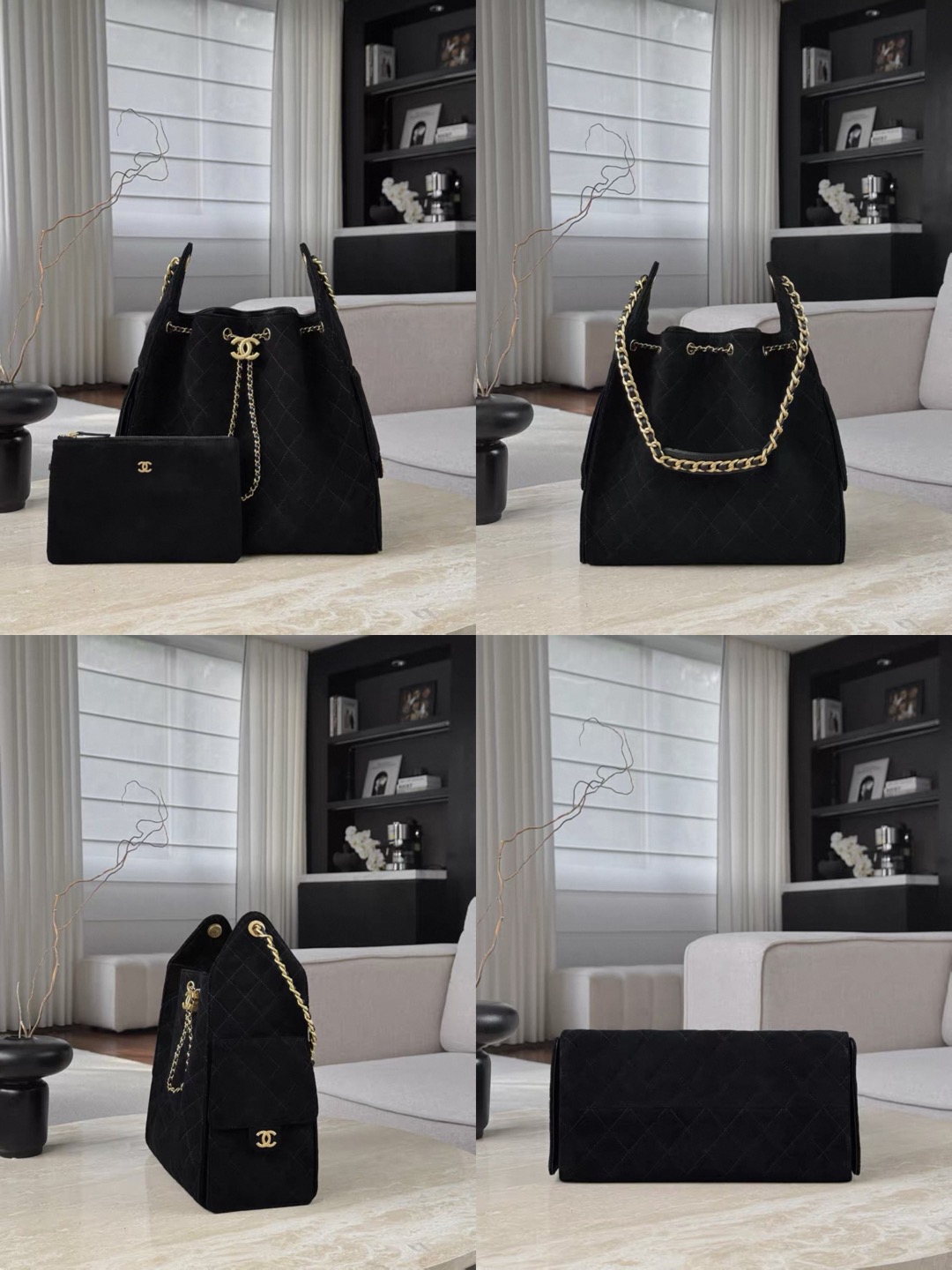 CHANEL 25 Hobo Bag Suede in black Picsew 20260228122154
