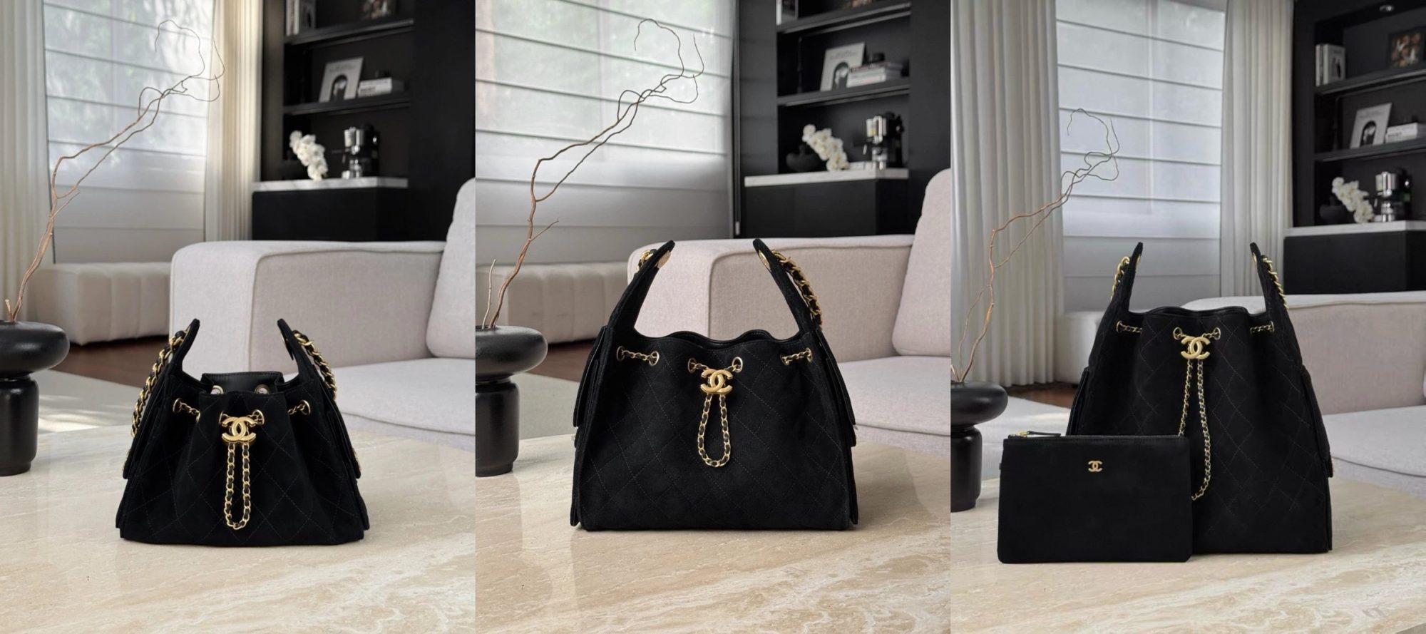 CHANEL 25 Hobo Bag Suede in black Picsew 20260228123050 2000x889