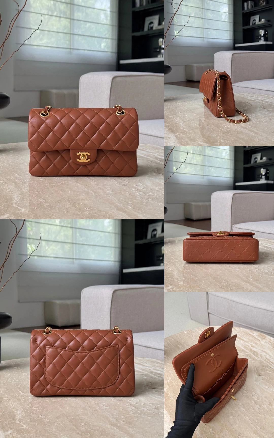 CHANEL Classic Flag Bag Lambskin Leather-23CM Picsew 20260228125702