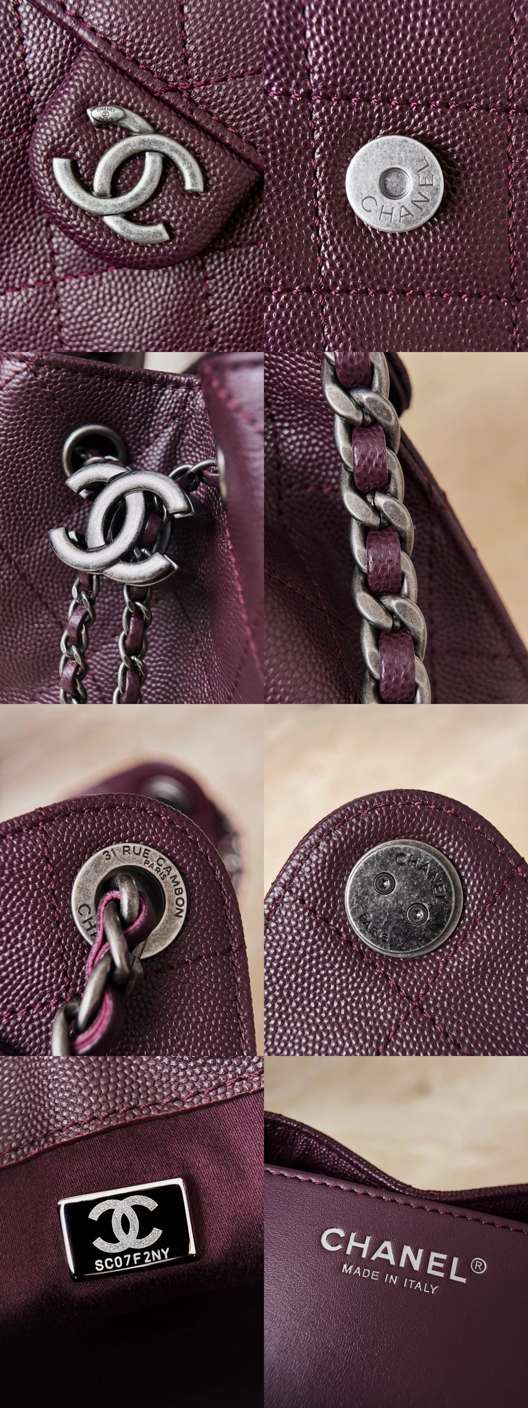 CHANEL 25 Hobo Bag Caflskin Dark Burgundy With Charcoal Color Hardware Picsew 20260311184011