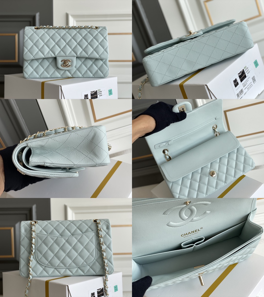 CHANEL Classique Flap Medium Handbag Caviar Leather Picsew 20260319213230