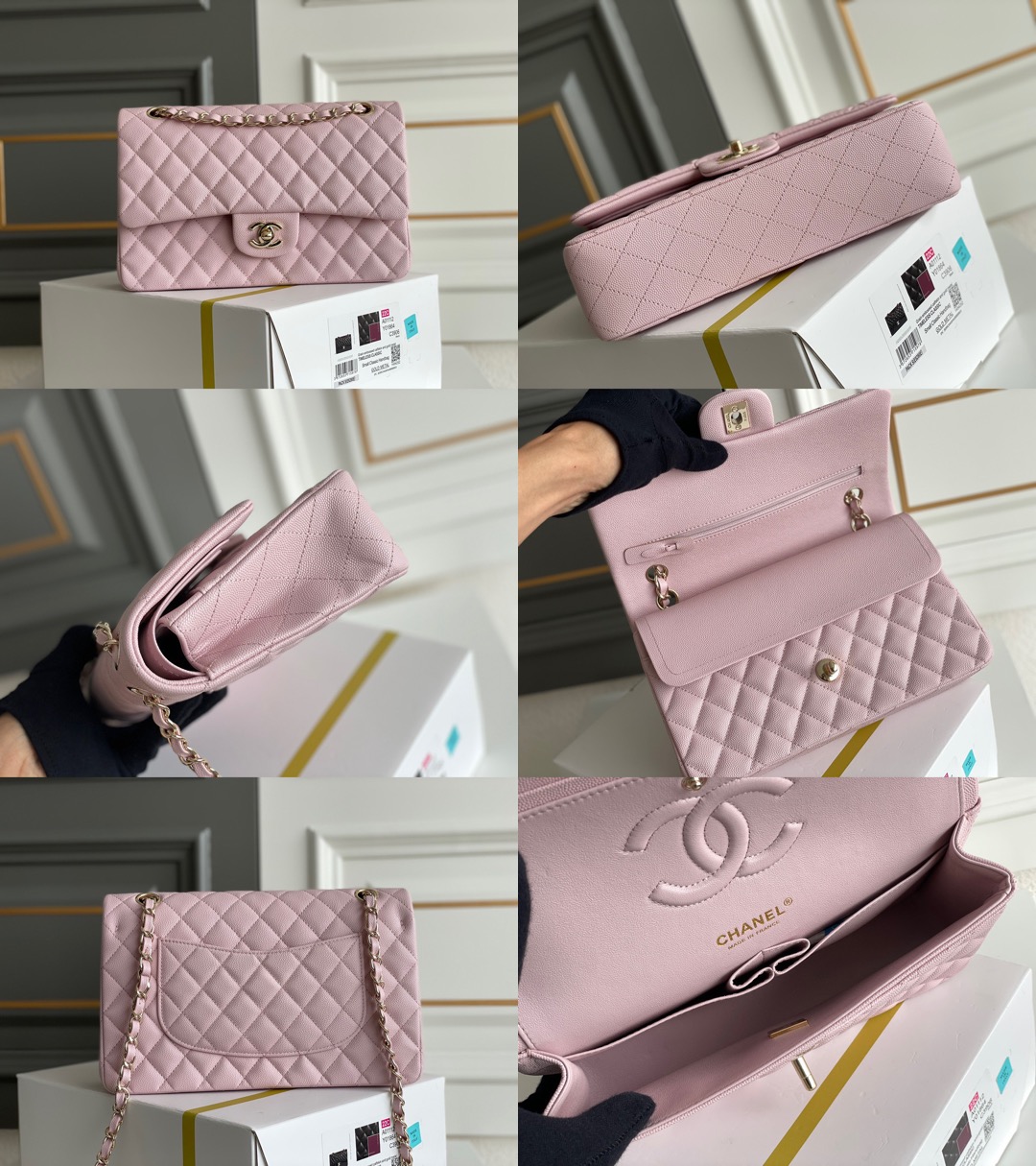 CHANEL Classique Flap Medium Handbag Caviar Leather Picsew 20260319213732