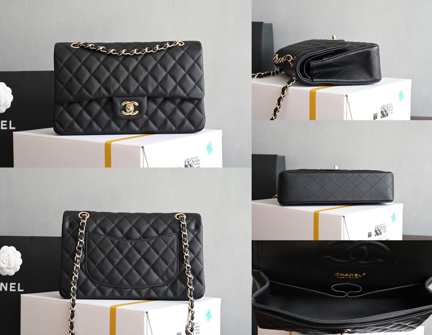 CHANEL Classique Flap Medium Handbag Caviar Leather Picsew 20260319213801