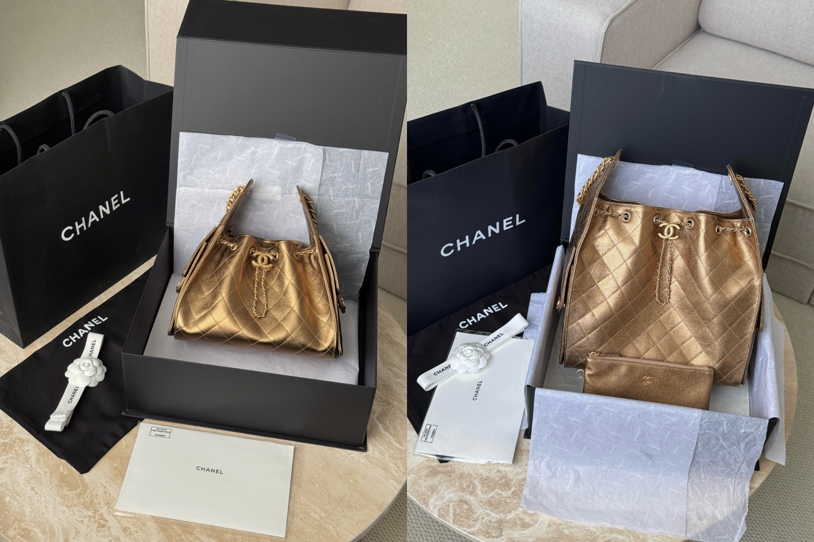 CHANEL 26C 25Bag Caviar leather In Metallic Bronze Picsew 20260324155118