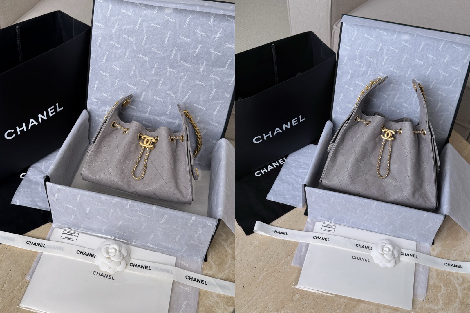 CHANEL 25Bag Caviar leather In Grey Picsew 20260324170008