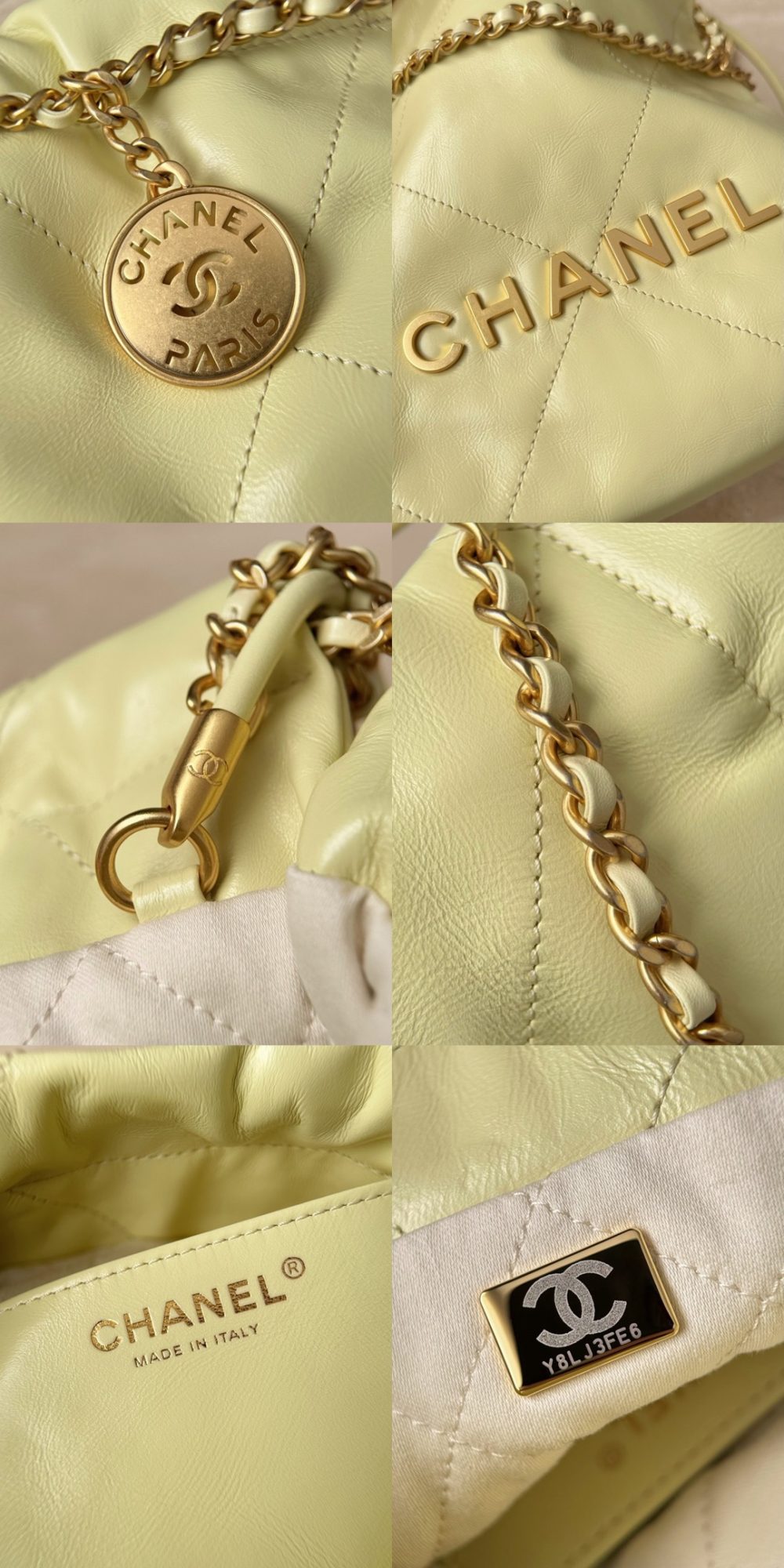 CHANEL Shiny Calfskin Quilted Mini 22 In Chick Yellow Picsew 20260324173045 1000x2000