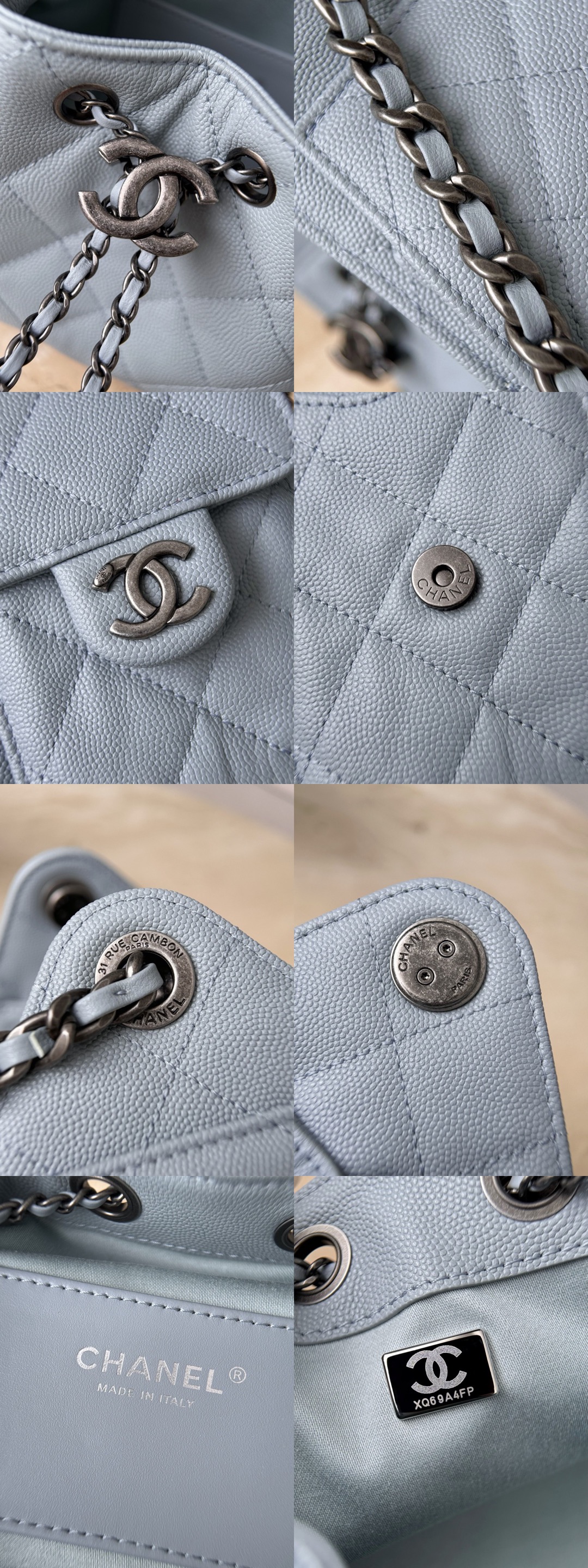 CHANEL 25 Hobo Bag Caflskin Lake Blue With Charcoal Color Picsew 20260404174814