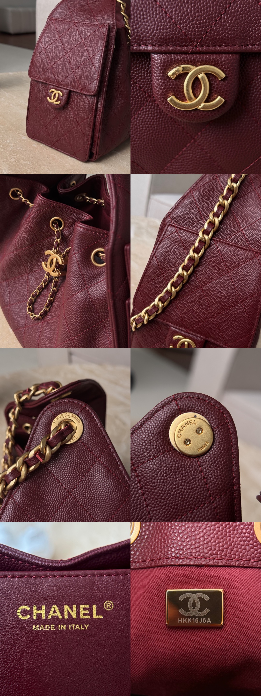 CHANEL 25C Hobo Bag Caviar leather In Burgundy Picsew 20260415200620