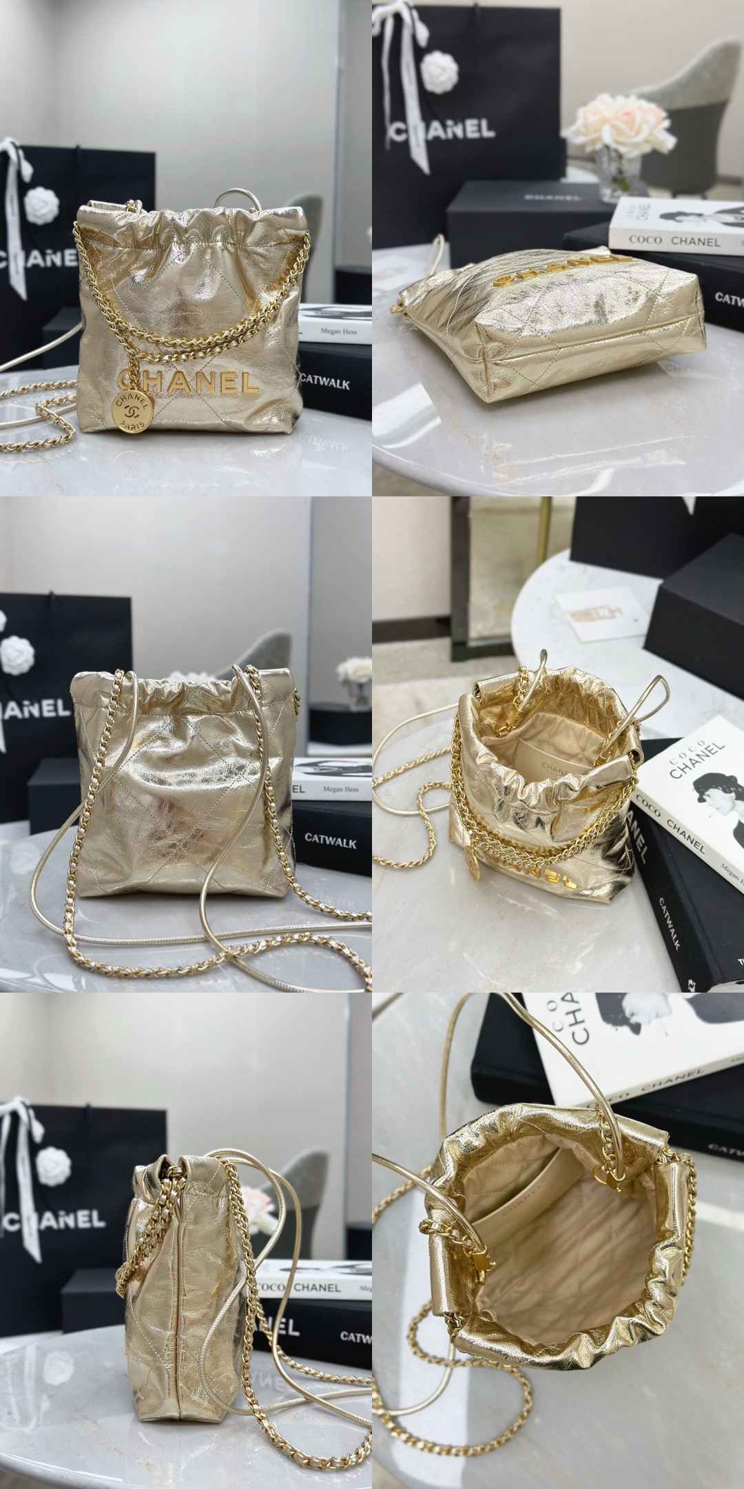 CHANEL Metallic Calfskin Quilted Mini 22bag Picsew 20260419000151