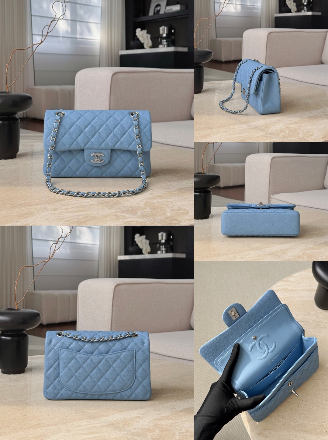 CHANEL Classique Flap Small Handbag Caviar Leather Picsew 20260422183534
