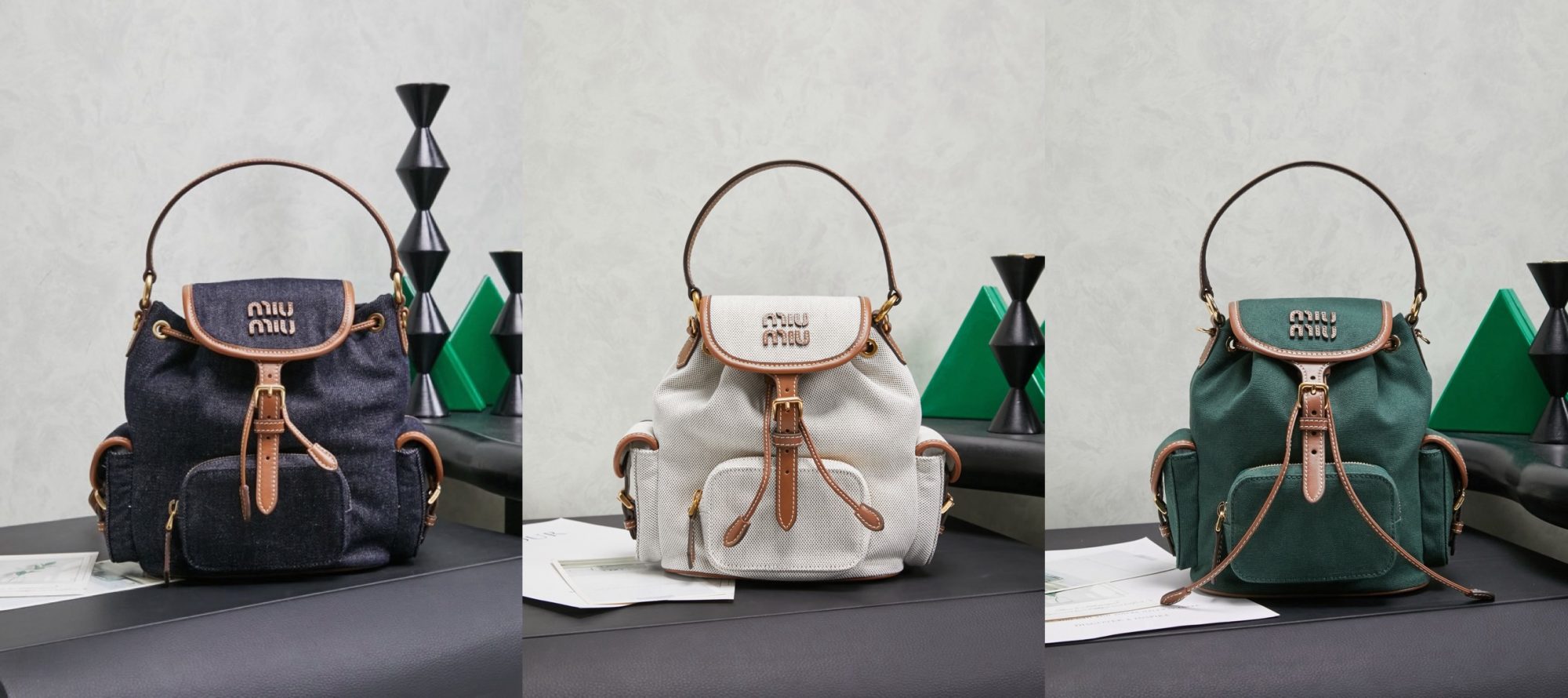 MIUMIU Canvas and leather backpack Picsew 20260424012713 2000x890