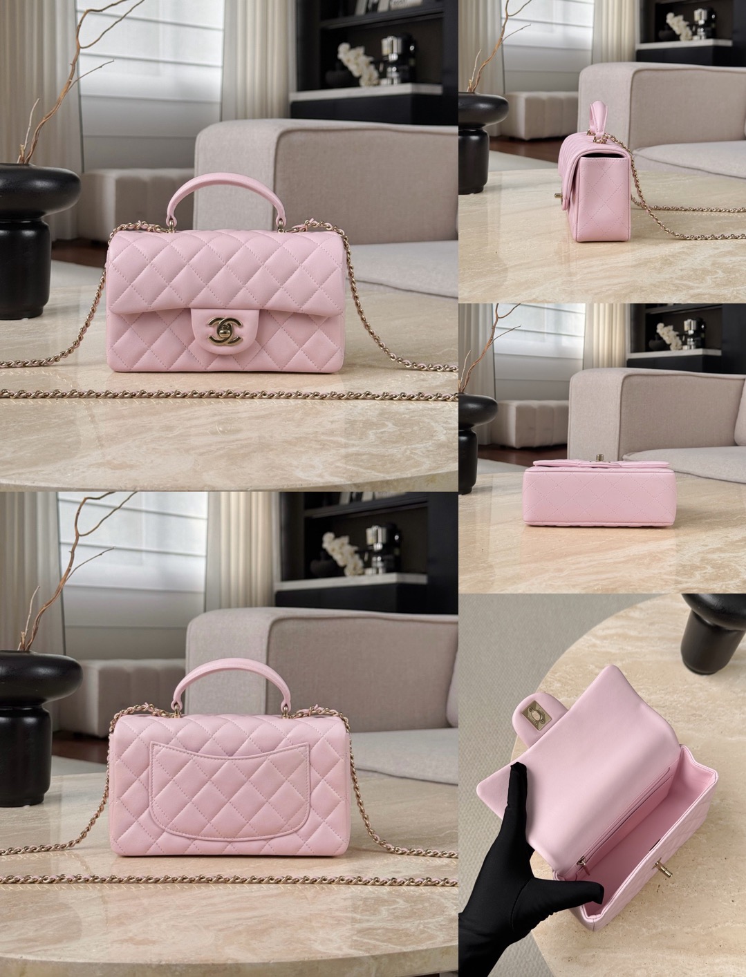 CHANEL MINI Classic Handbag With Top Handle Lambskin Picsew 20260425224529