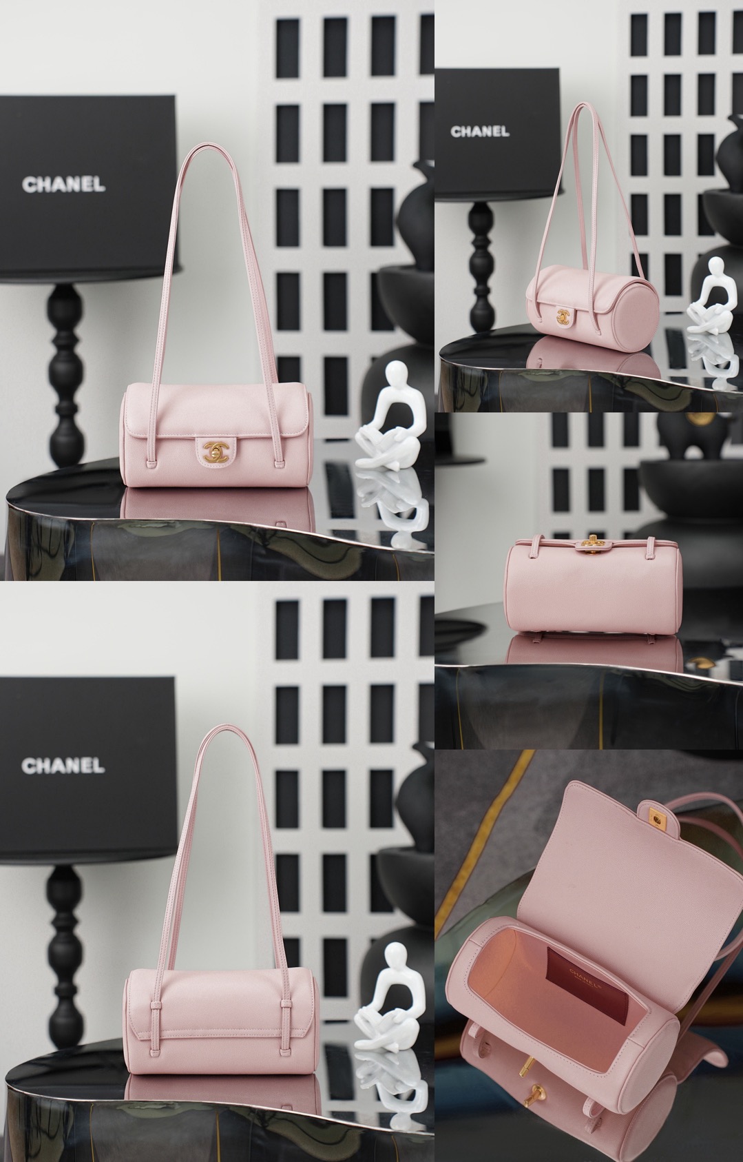 CHANEL Shiny Caviar Preppy Coco Small Bowling Bag Picsew 20260501145741