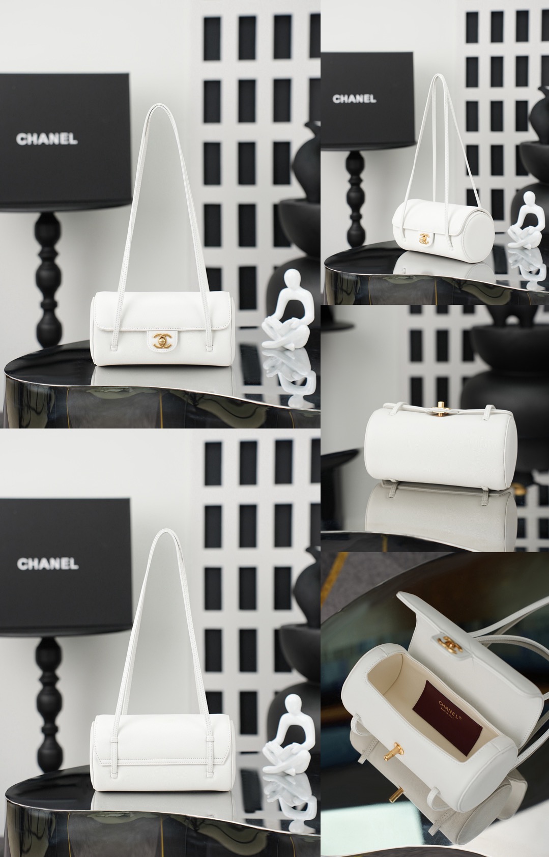 CHANEL Shiny Caviar Preppy Coco Small Bowling Bag Picsew 20260501145745