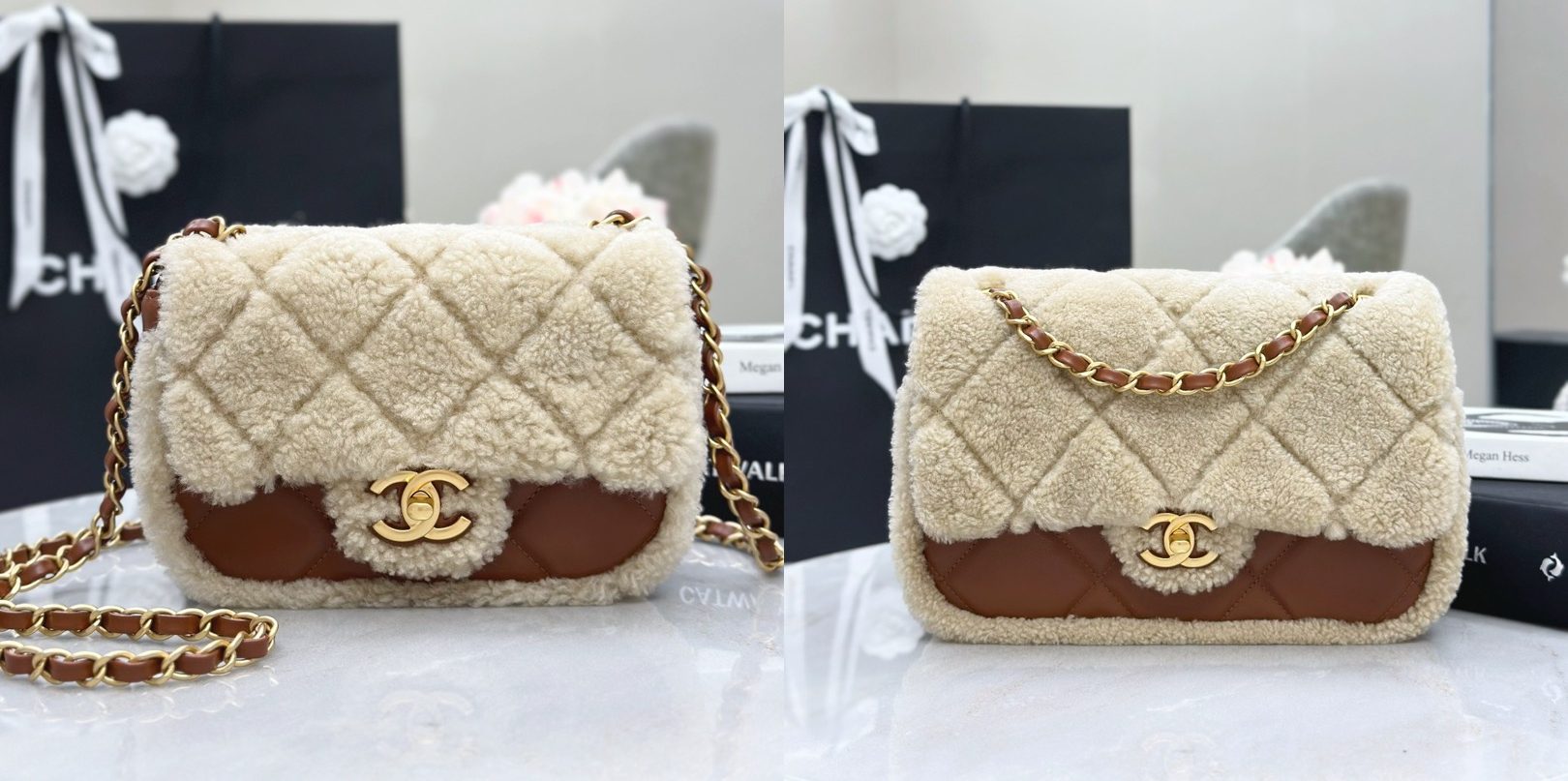 CHANEL 24K Teddy Bear-Shearling Flap Bag Picsew 20260516140802 E1778911823706