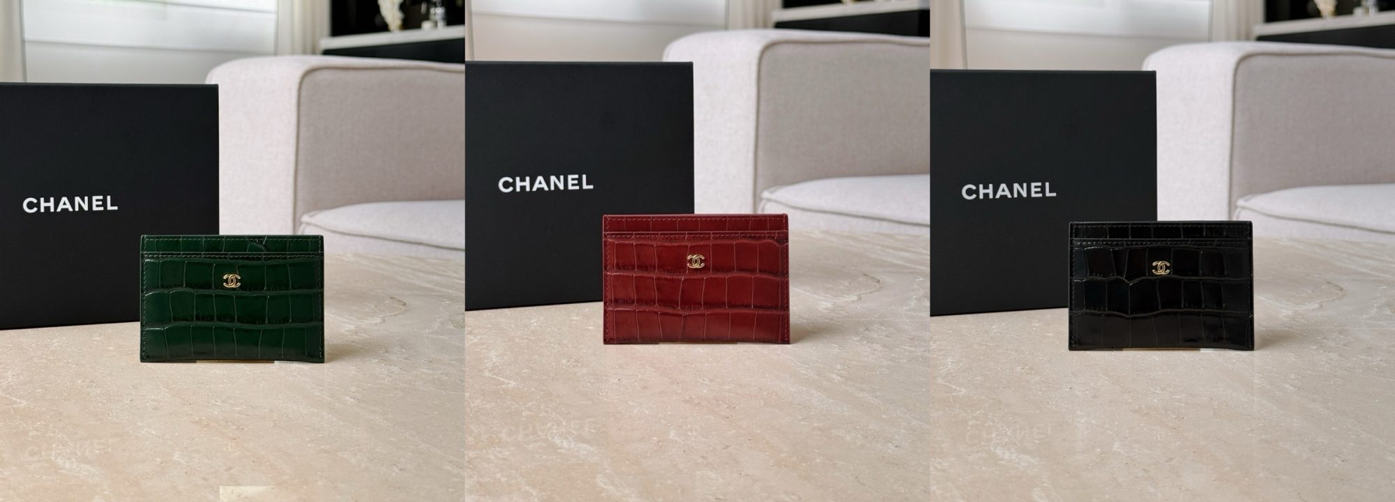 CHANEL Calfskin Crocodile Embossed Crococo Card Holder Picsew 20260522031314 2000x720