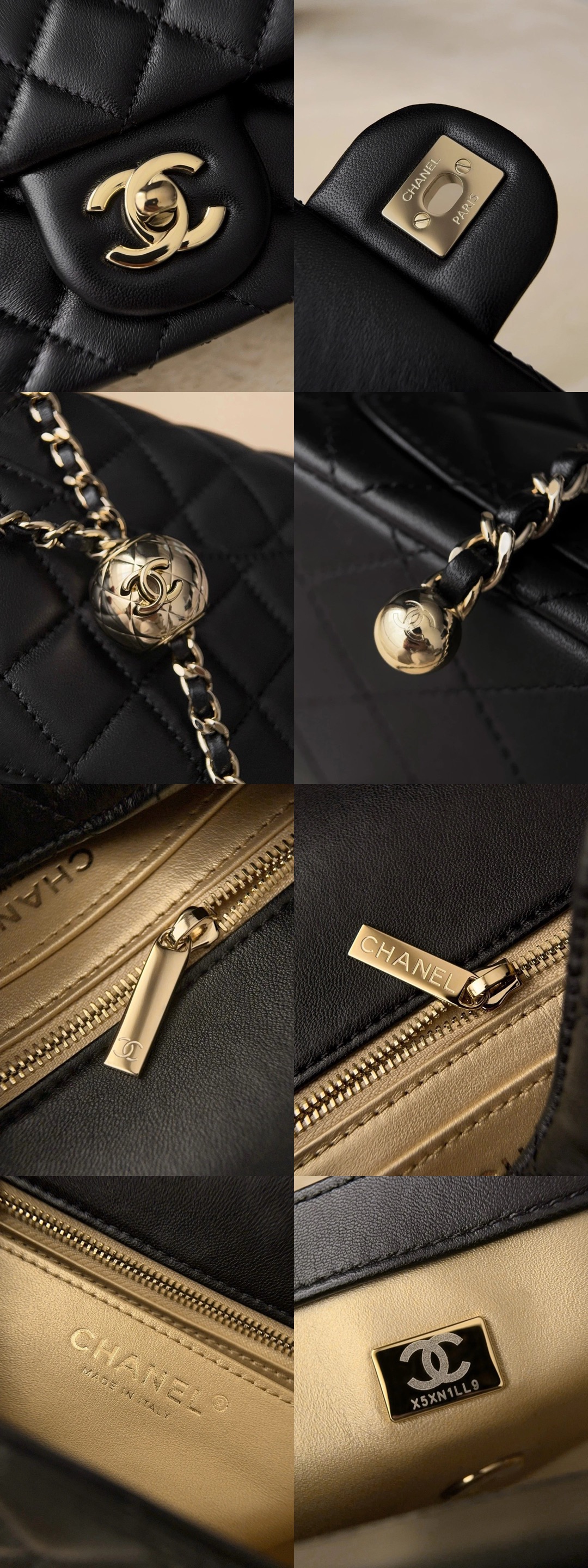 CHANEL Classic Flap CF with Light Gold Ball Charm – 20cm Picsew 20260522170110