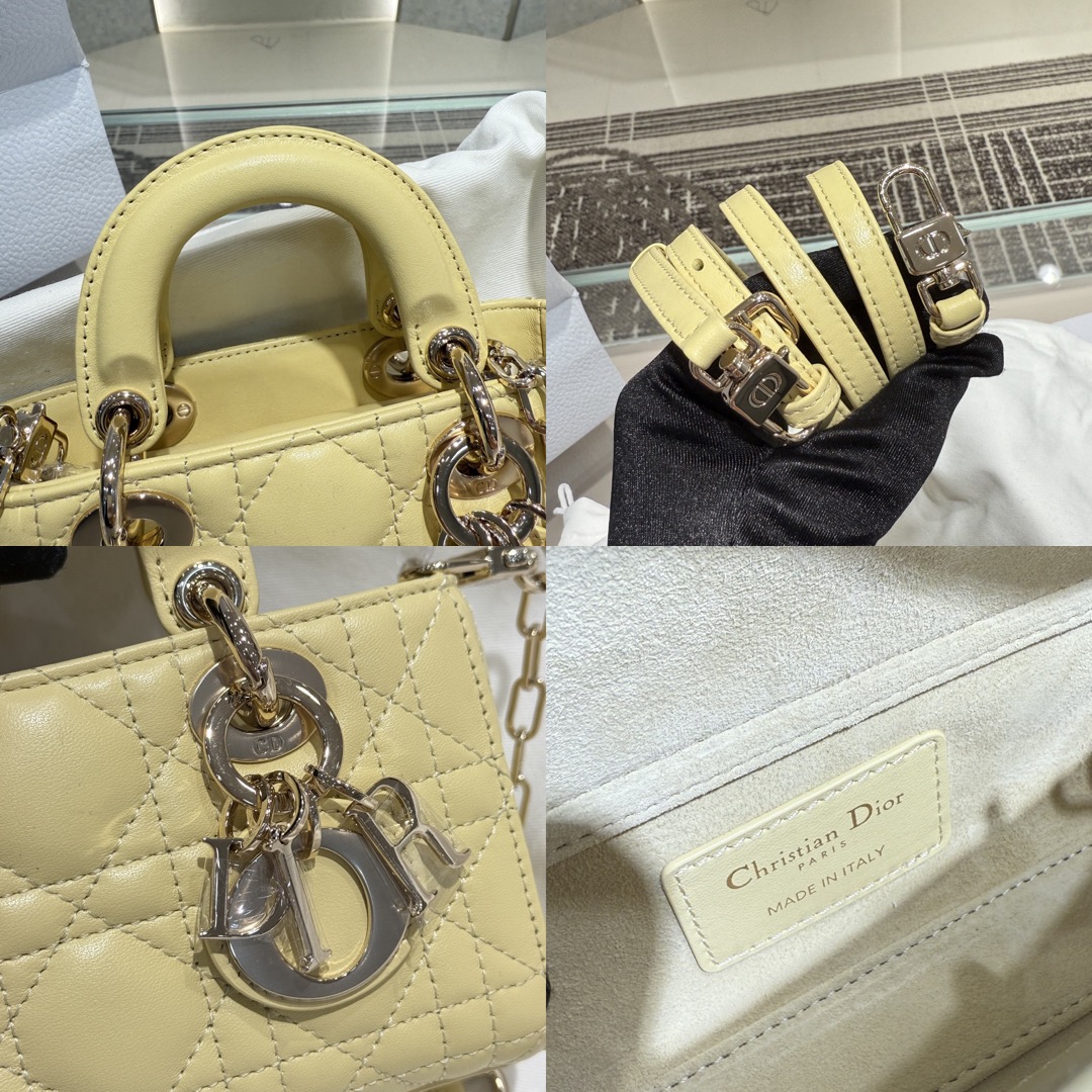 DIOR Micro Lady D-Joy Cannage Lambskin Light Yellow Picsew 20260524003606
