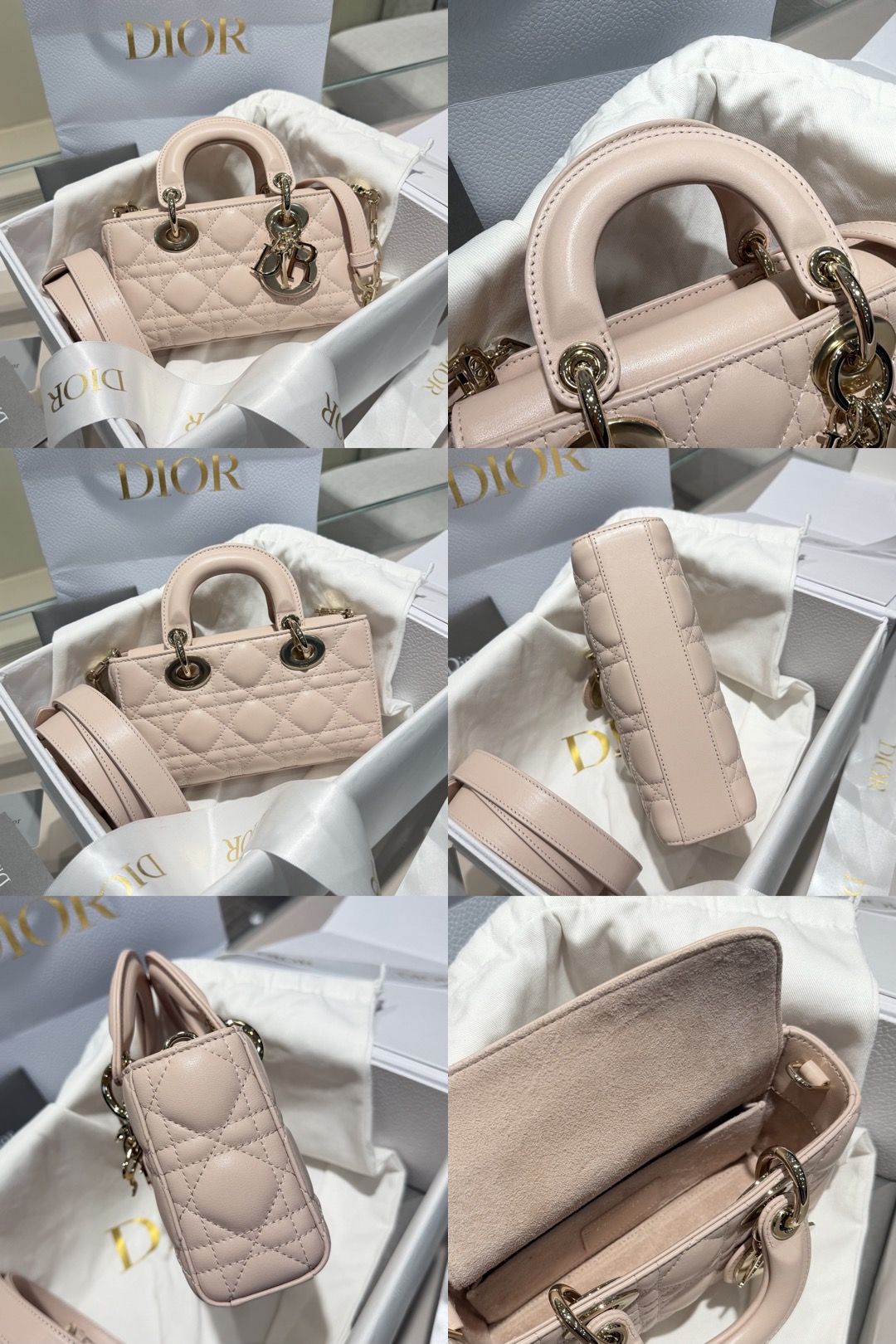 DIOR Lady D-Joy Bag Cannage Lambskin Rose des Vents Picsew 20260524004324