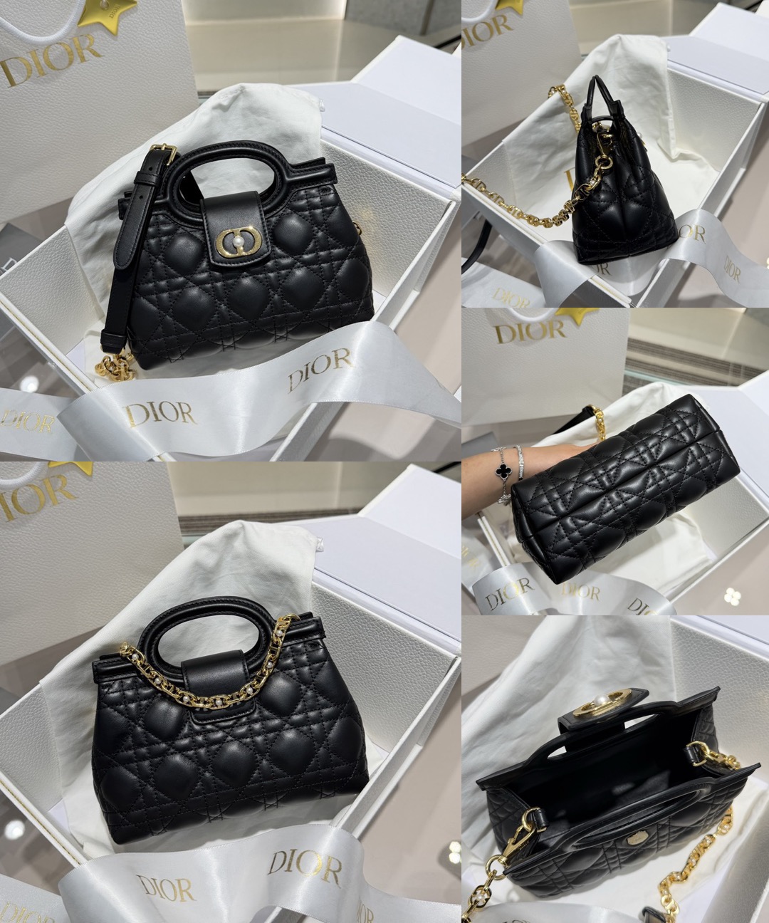 DIOR Jolie Top Handle Mini Bag Cannage Lambskin Picsew 20260529014226