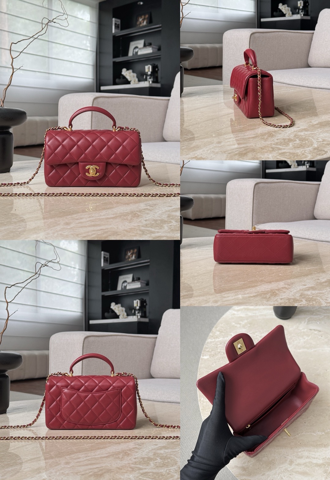 CHANEL MINI Classic Handbag With Top Handle Lambskin Picsew 20260602155354