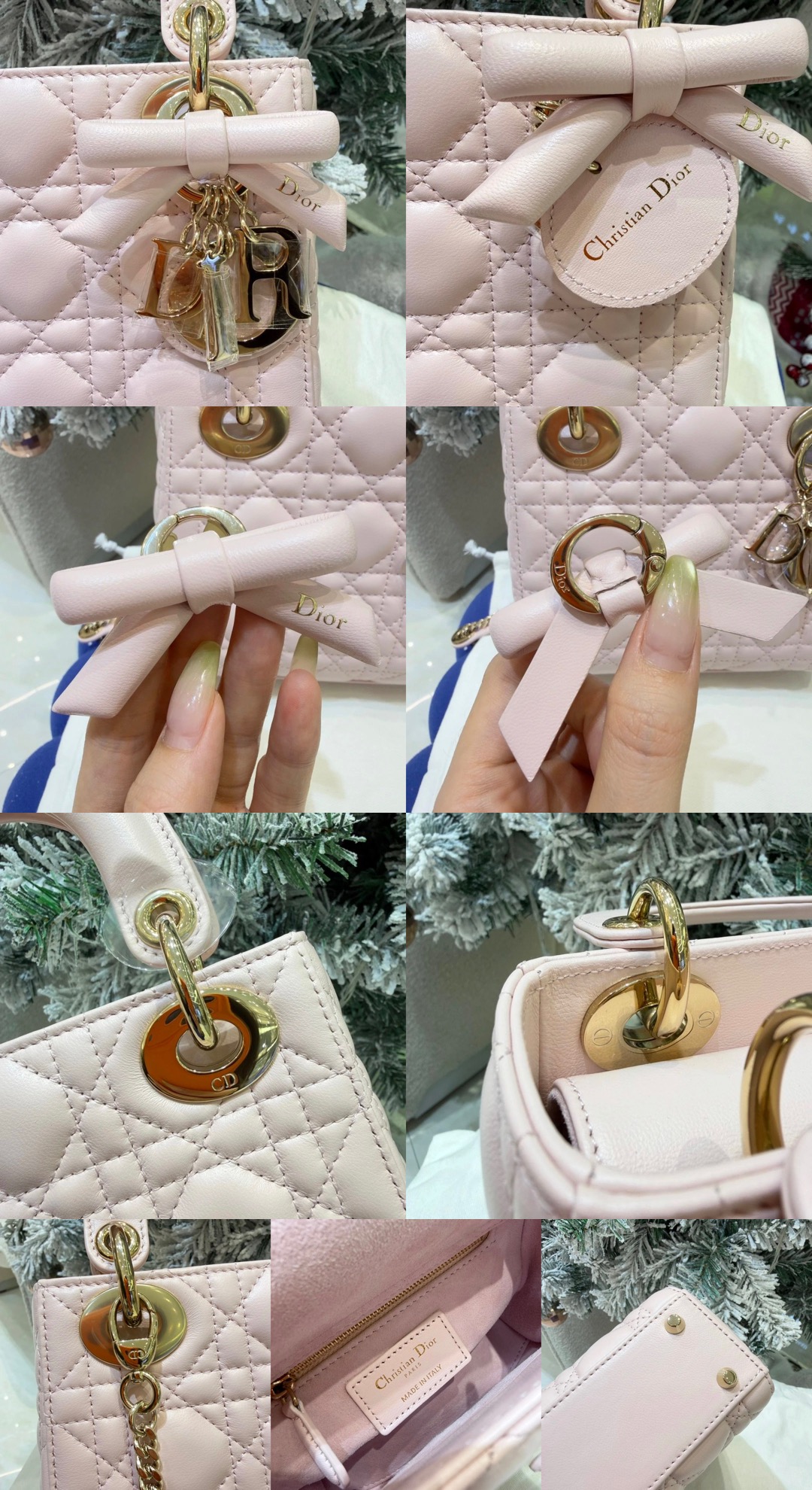 Mini Lady Dior Bag with Chain Two-Tone Pink Cannage Lambskin Picsew 20260615223936