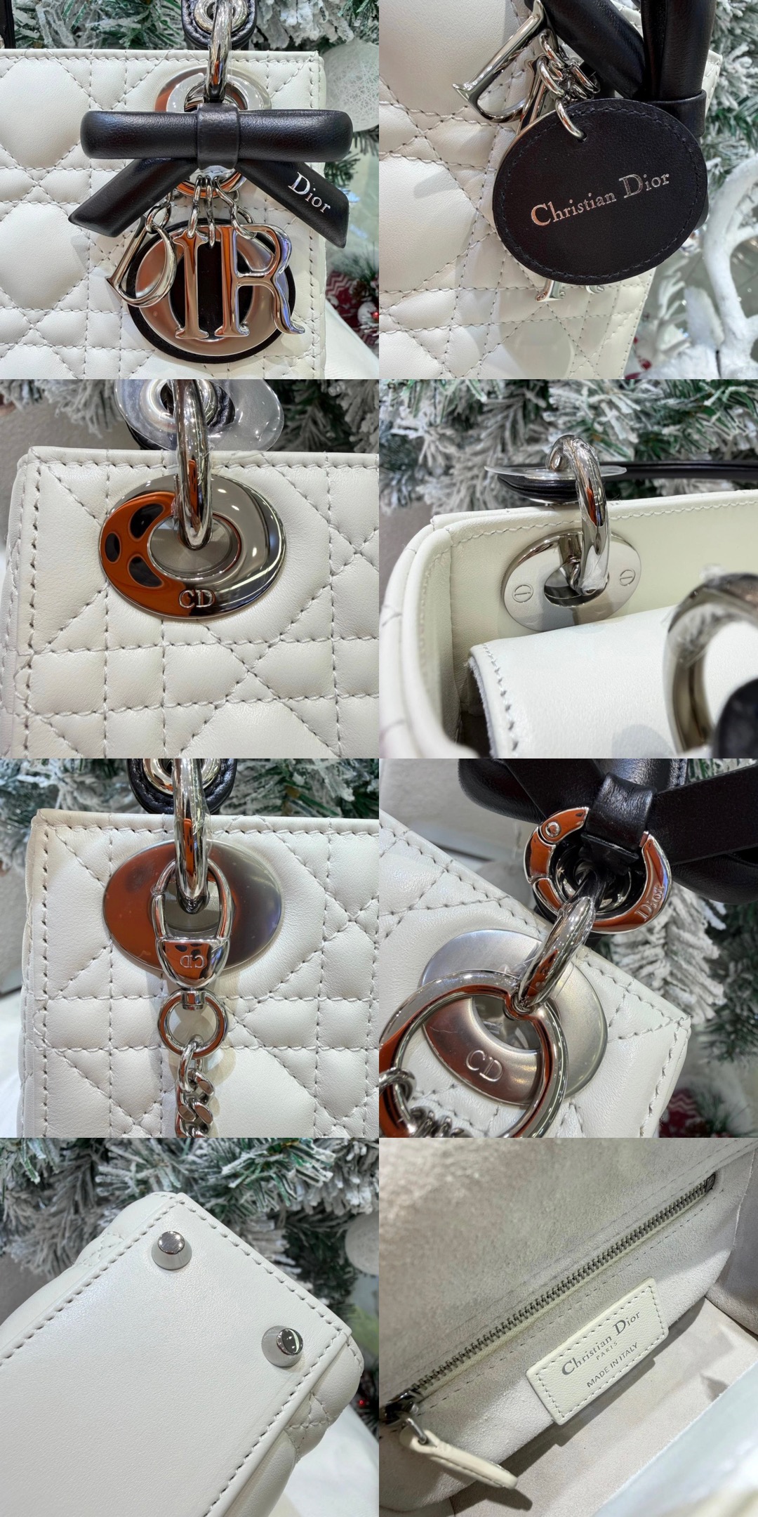 Mini Lady Dior Bag with Chain Two-Tone Latte and Black Cannage Lambskin Picsew 20260615224201