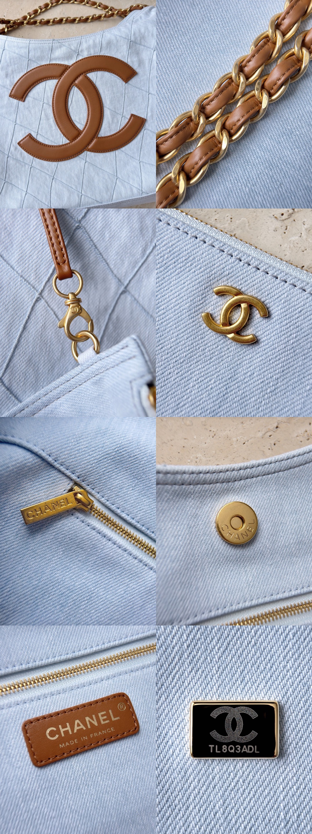 CHANEL Coco Beach Small Shopping Bag Blue Denim Picsew 20260623082434
